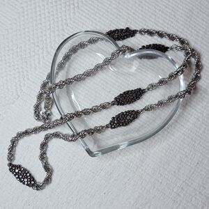 Vintage Les Bernard Silver & Bronze Necklace